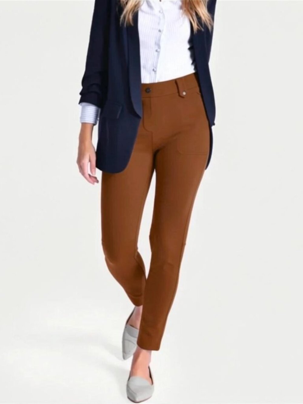 Betabrand Dutch Twill Utility Cargo Dress Pant Yoga Pants XLarge Short Petite